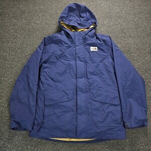 The North Face Boys Large 14/16 DryVent 3-in-1 Triclimate Jacket Blue Fleece